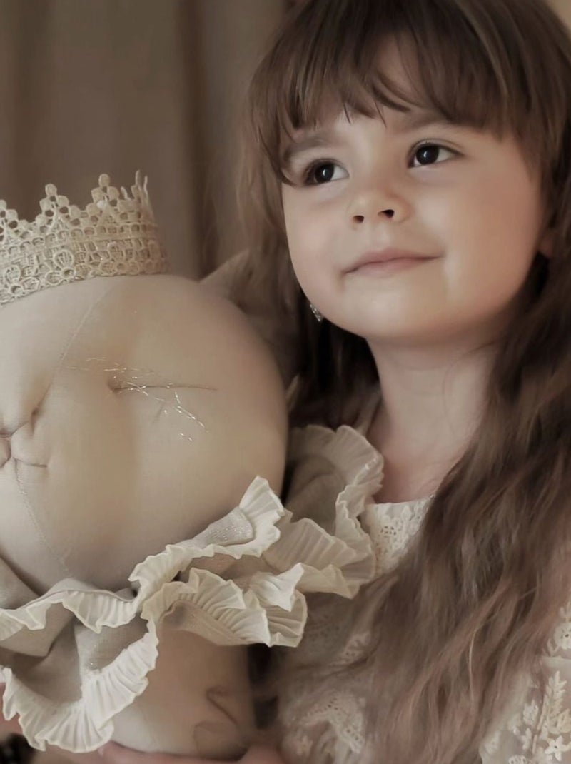 SEVIRA KIDS|Trophée mural Chat en lin – décoration chambre bébé enfant Ecru - Kiabi