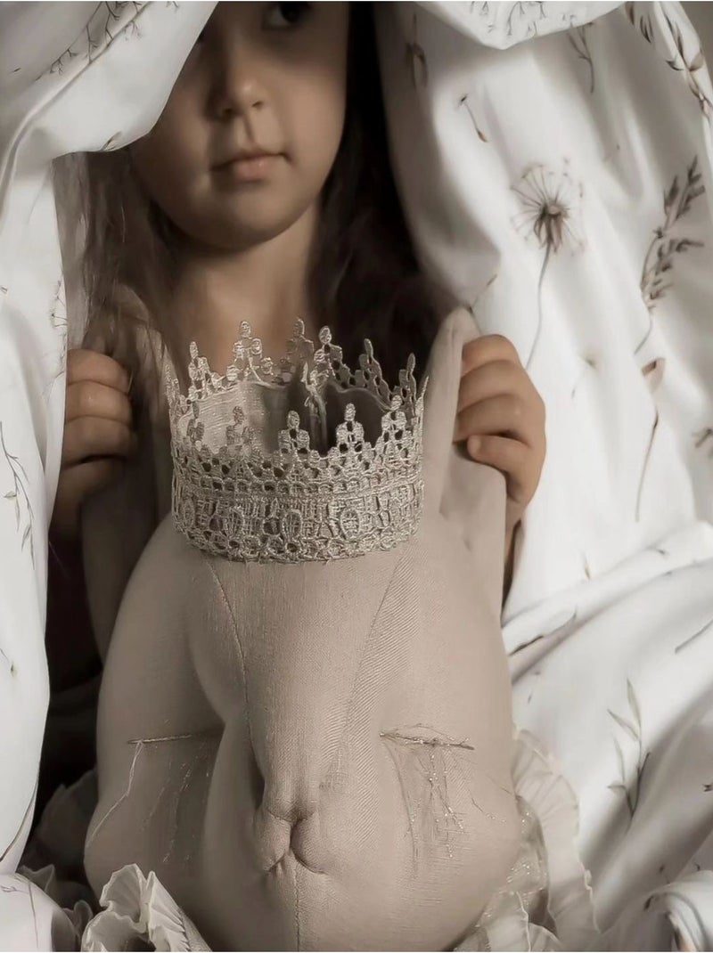 SEVIRA KIDS|Trophée mural Chat en lin – décoration chambre bébé enfant Ecru - Kiabi