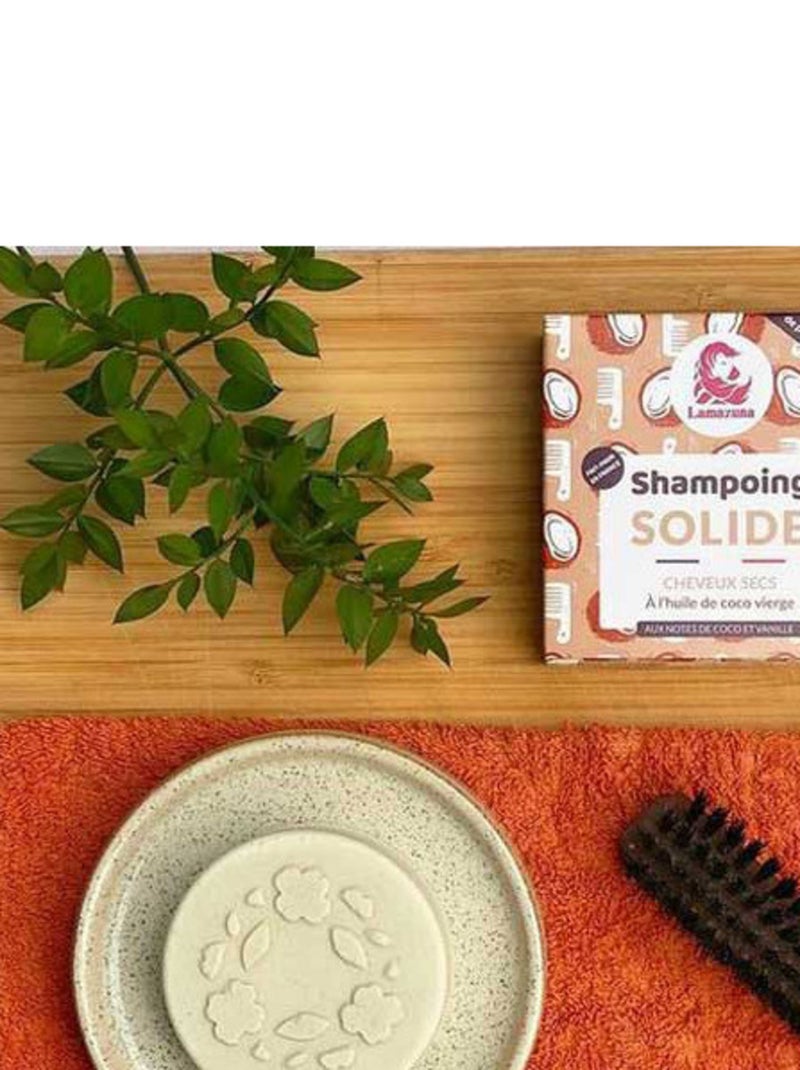 Shampoing solide cheveux secs Huile de coco Blanc - Kiabi