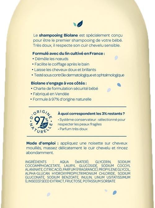 Shampooing doux 350ml - Kiabi