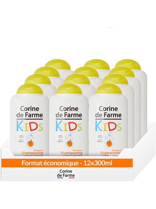 Shampooings kids extra-doux à l'abricot - éco pack x12 - Kiabi