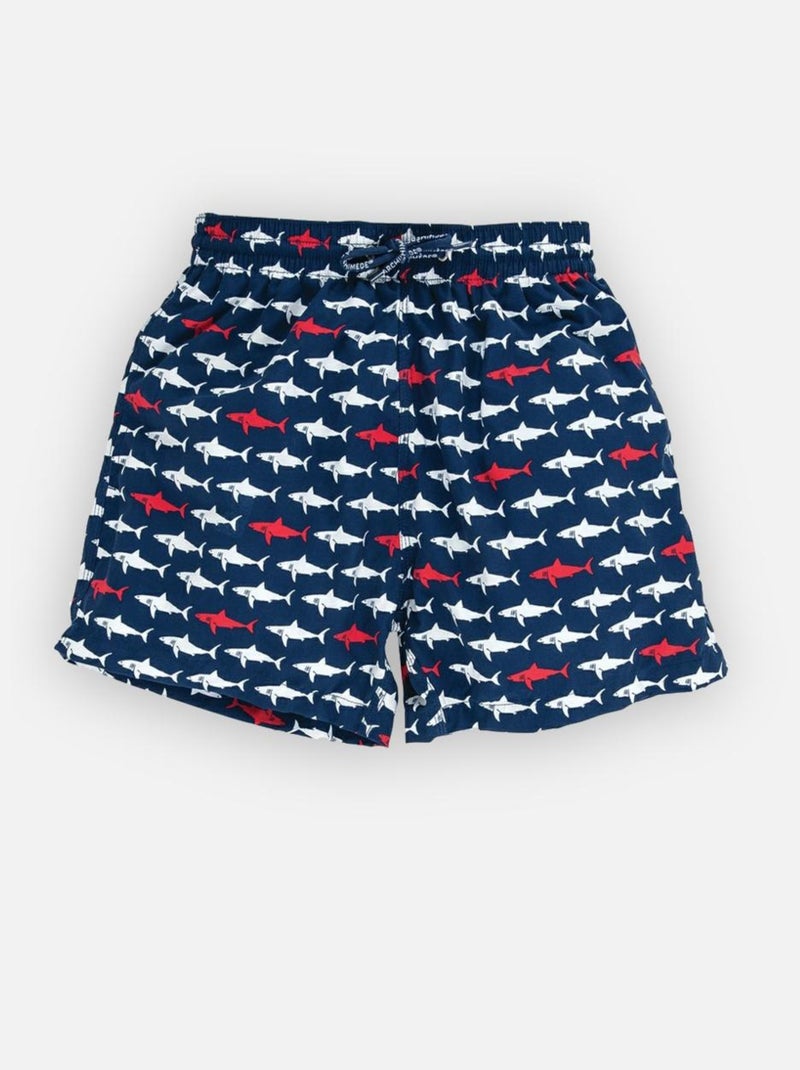 Sharky Daddy Boxer Bleu - Kiabi