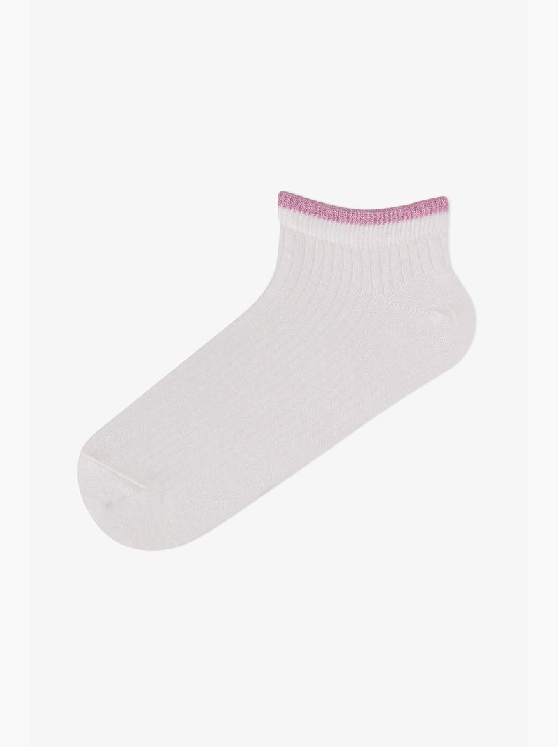 Shimmer chaussettes invisibles cheville en coton à paillettes, paire penti Blanc - Kiabi