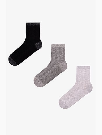 Shimmer jacquard lurex paire de chaussettes penti