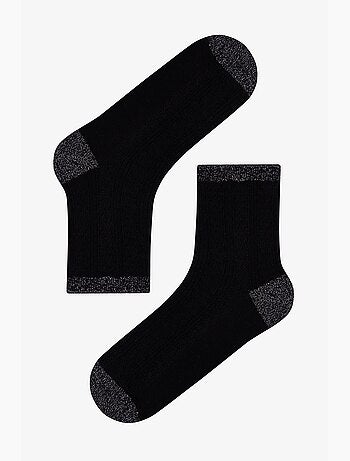 Shimmer jacquard lurex paire de chaussettes penti