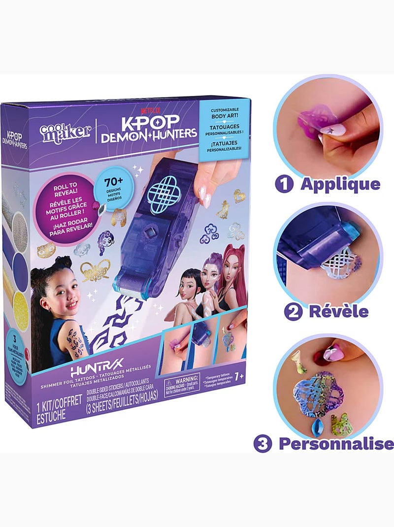 Shimmer me body art kpop demon hunter - spinmaster Bleu turquoise - Kiabi