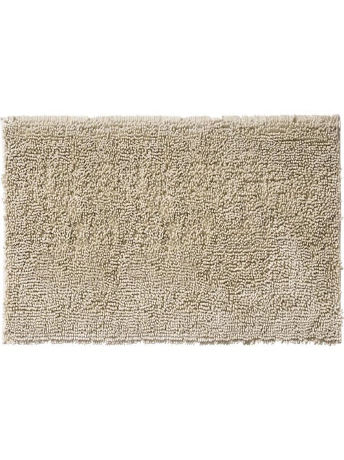 SHINY - Tapis de bain en polyester uni 60x120cm - Kiabi