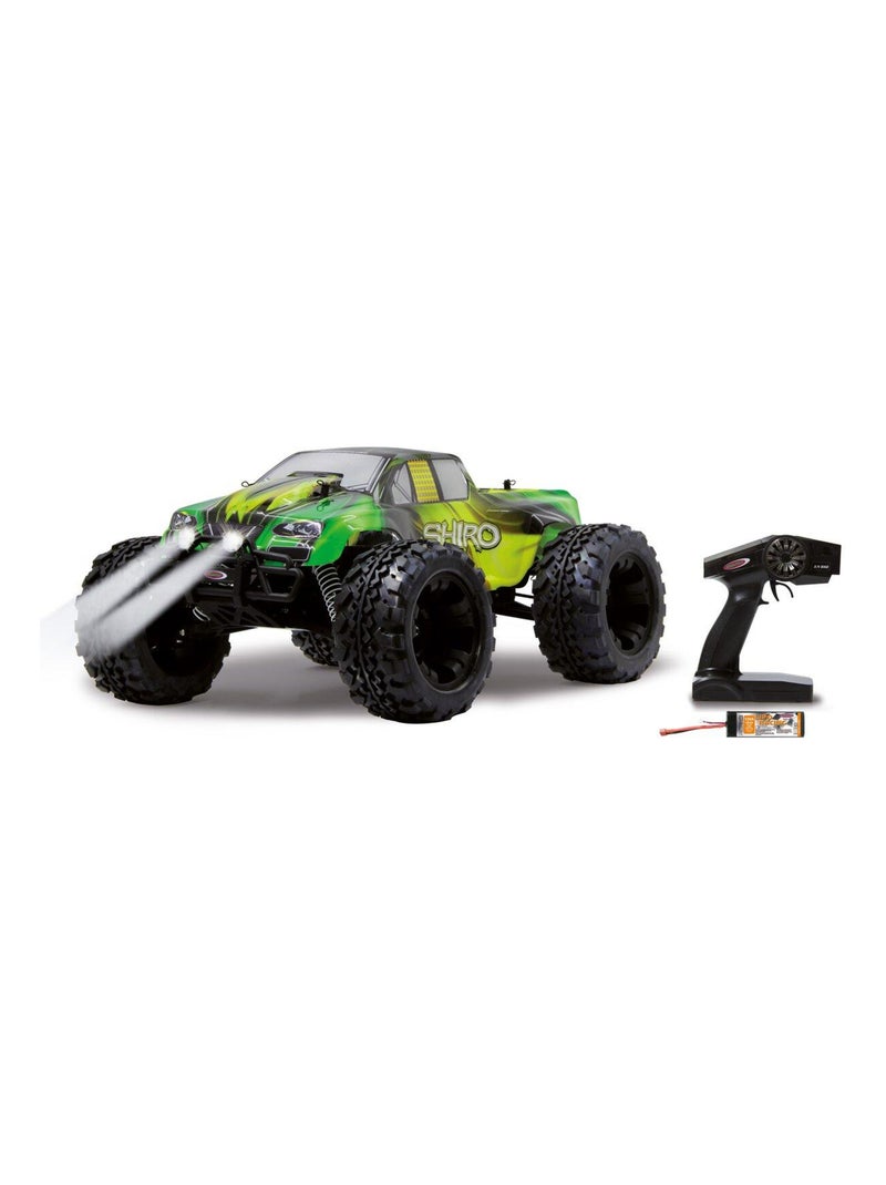 Shiro Monstertruck 4WD 1:10 Lipo 2 4GHz avec LED Vert - Kiabi