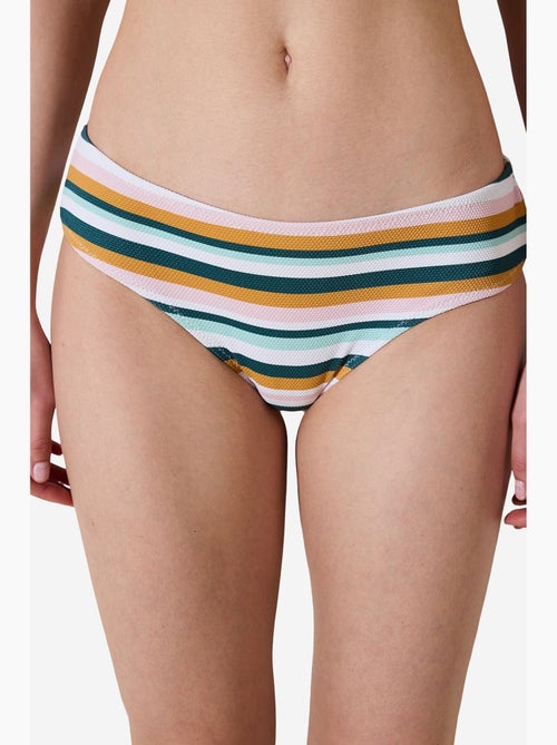 Shona hipster bas de bikini texturé à rayures penti - Kiabi