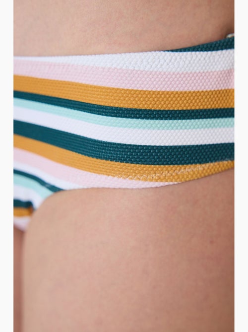 Shona hipster bas de bikini texturé à rayures penti - Kiabi