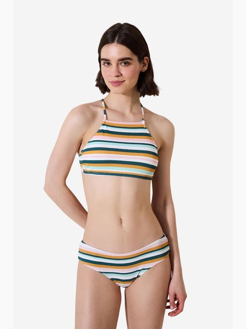 Shona hipster bas de bikini texturé à rayures penti - Kiabi