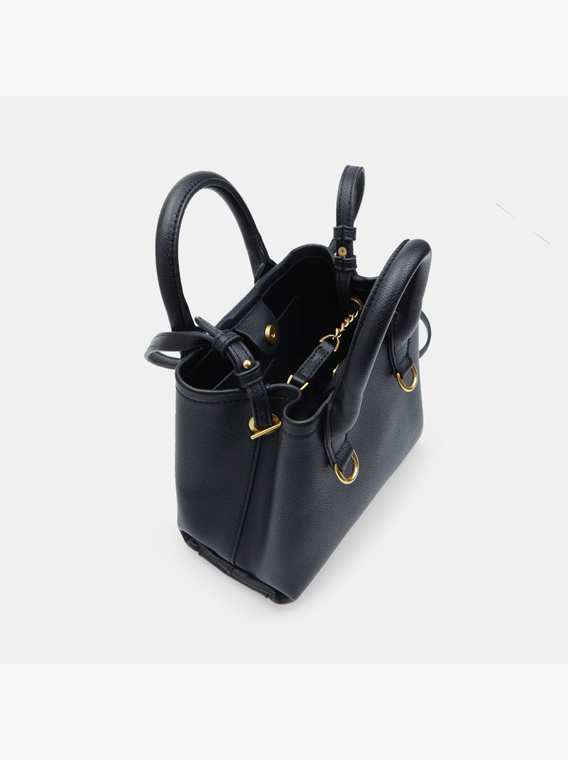 Shopper avec bandoulière Bata Noir - Kiabi