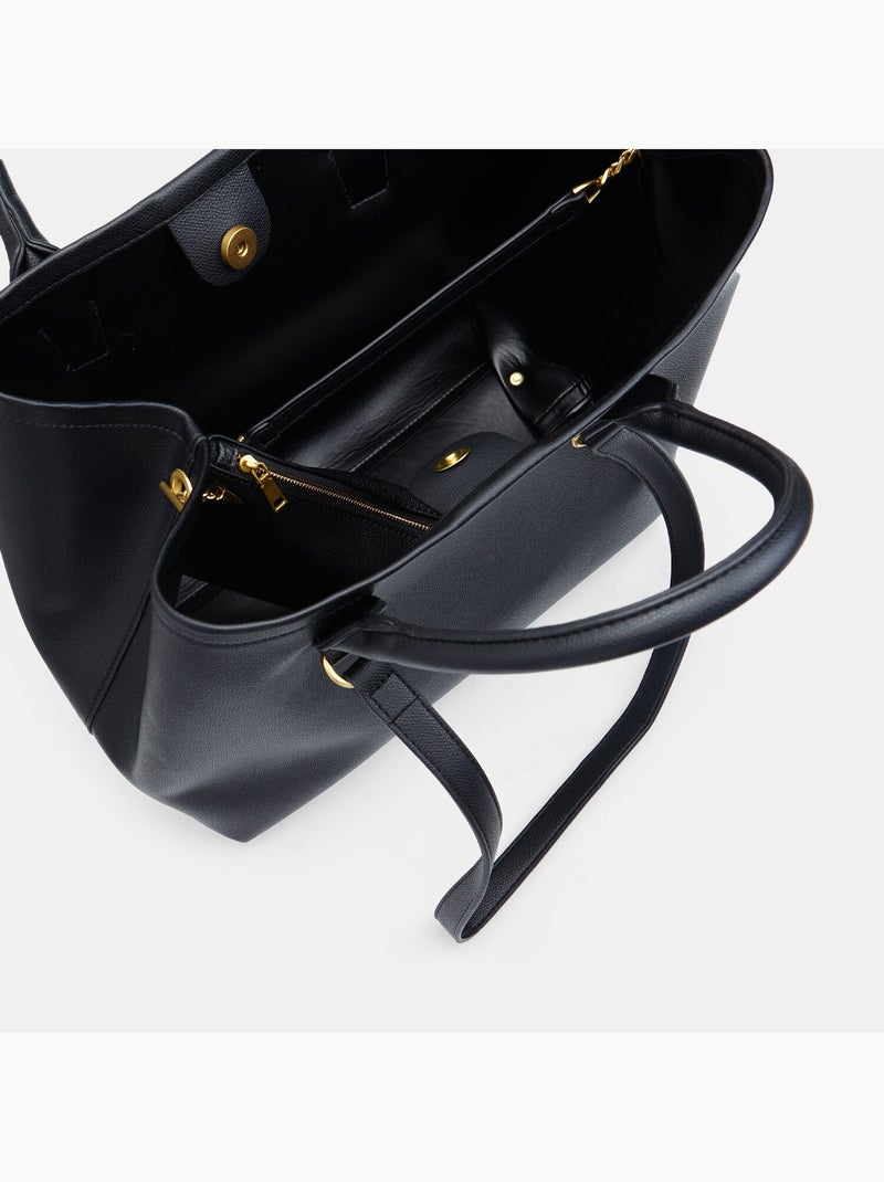 Shopper avec manche long et court Bata Noir - Kiabi