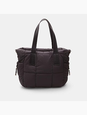 Shopper avec mini strass e coulisse