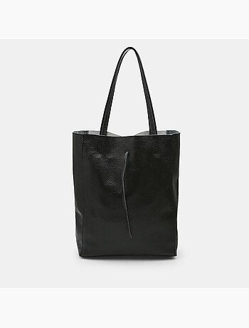 Shopper BATA avec insert en cuir de poulain