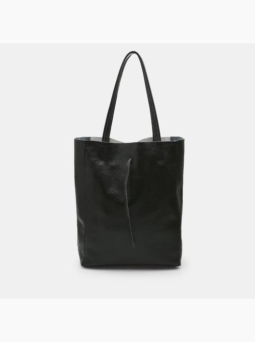 Shopper BATA avec insert en cuir de poulain - Kiabi