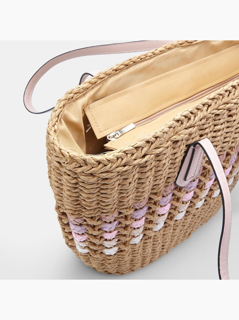 Shopper en raphia BATA Rose - Kiabi