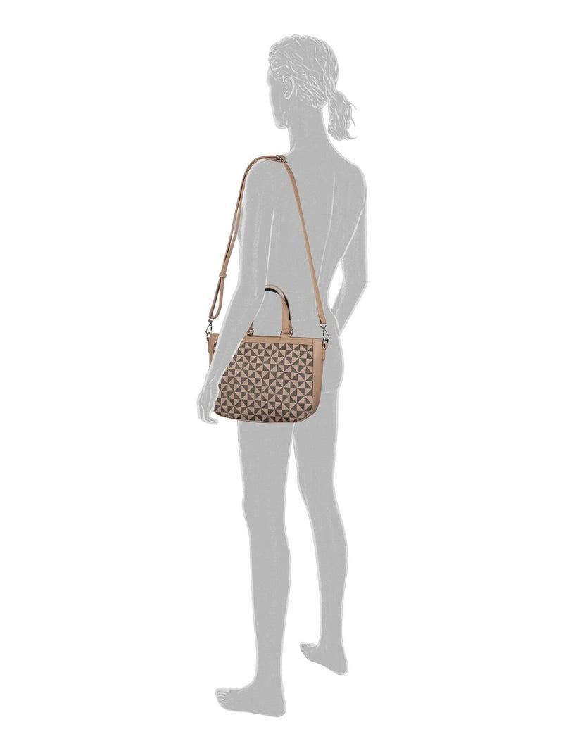 Shopping zip M imprimé noir MERIA Noir - Kiabi