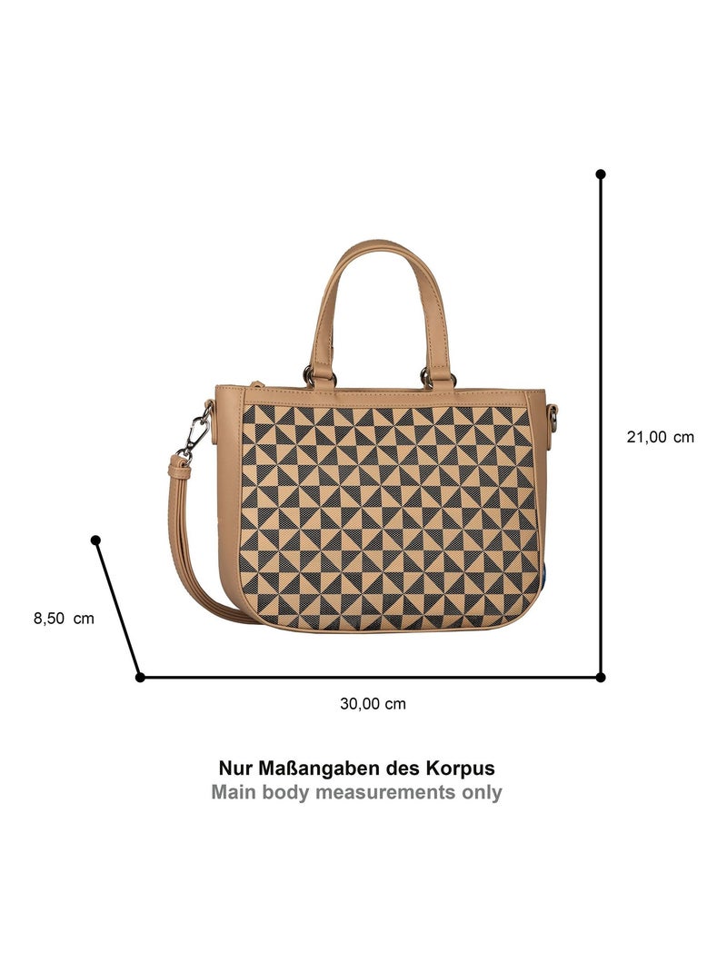 Shopping zip M imprimé noir MERIA Noir - Kiabi