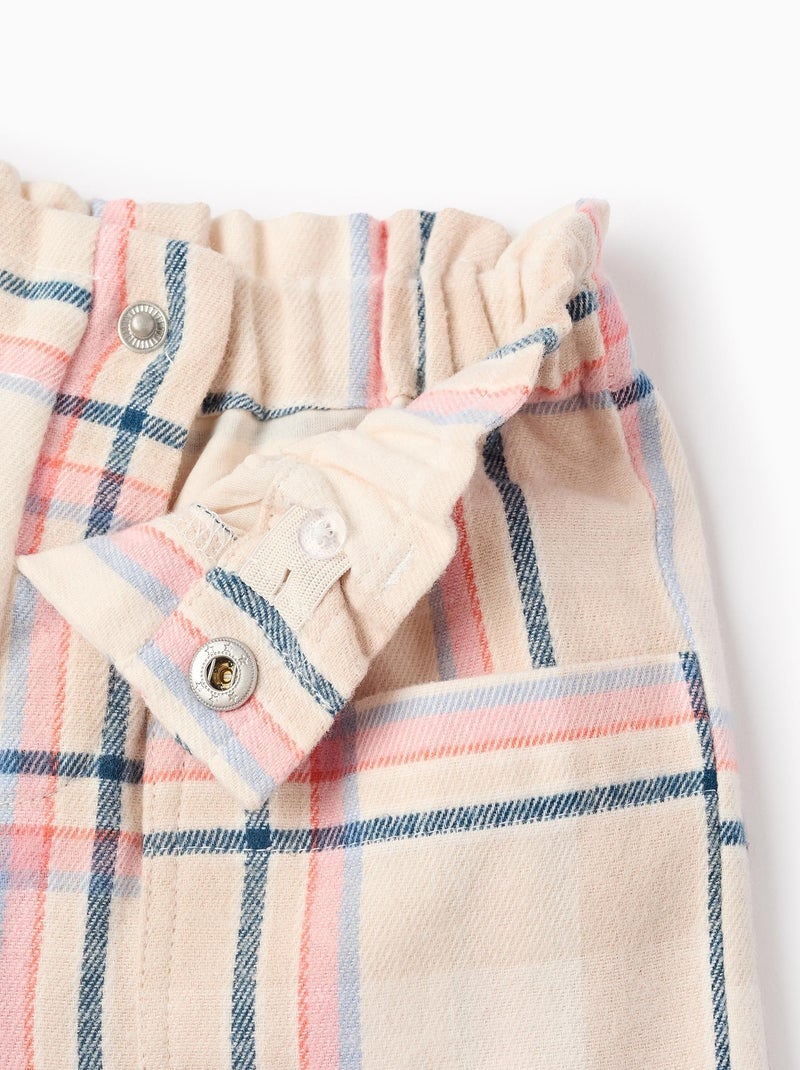 Short 100% coton, écossais ART ATTACK Beige clair - Kiabi