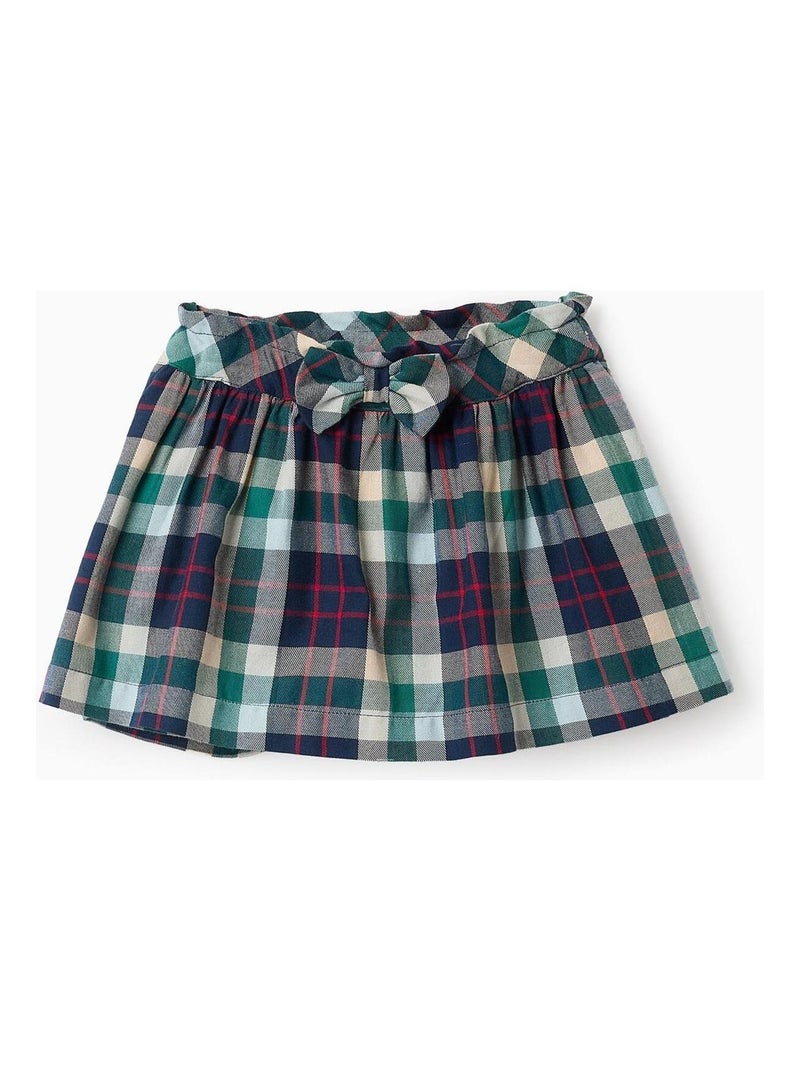 Short 100% coton, écossais NOËL Bleu Vert - Kiabi