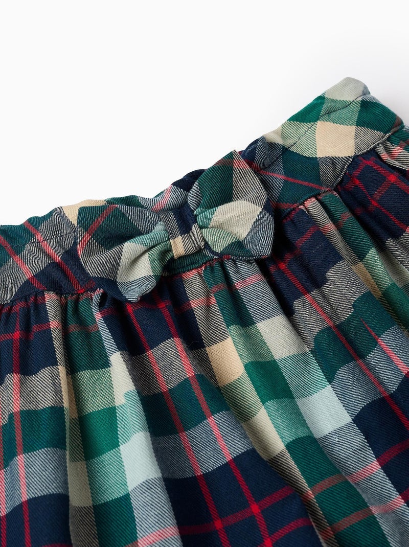 Short 100% coton, écossais NOËL Bleu Vert - Kiabi