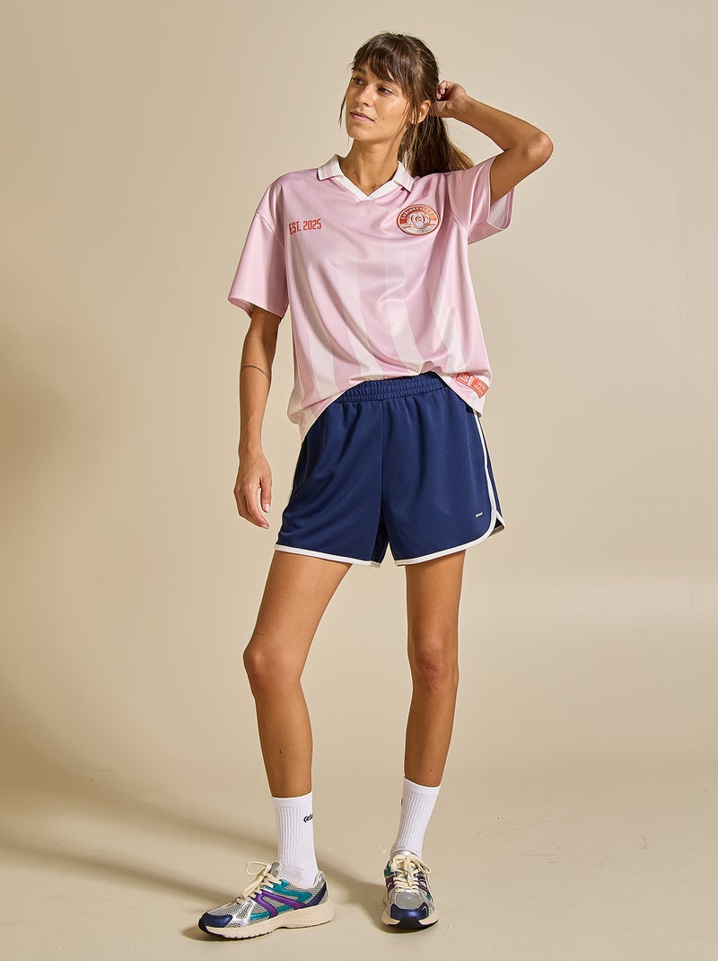 Short à bords contrastés - (ekstract) Bleu - Kiabi