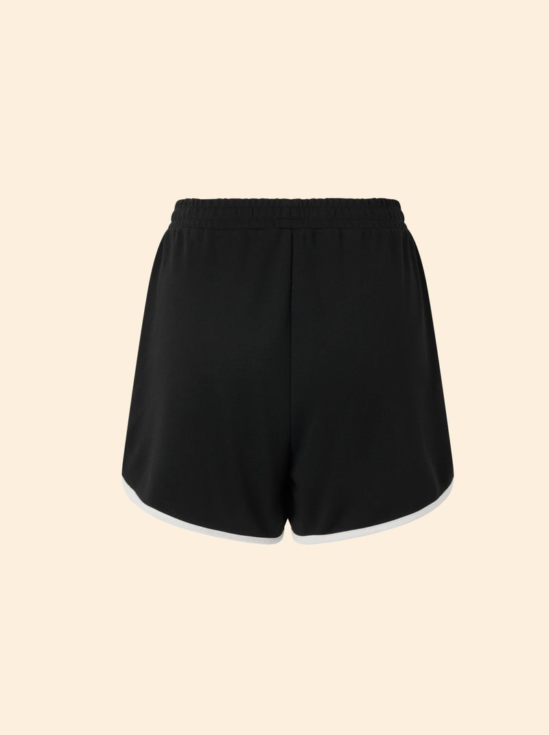 Short à bords contrastés - (ekstract) Noir - Kiabi
