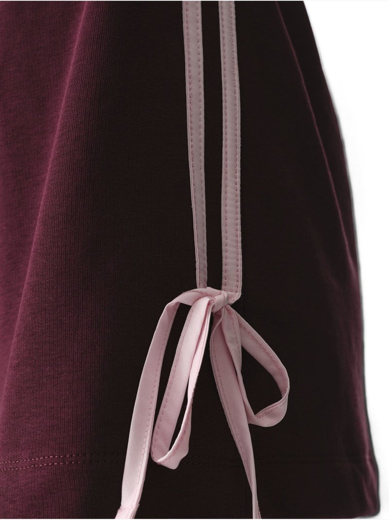 Short à détail nœud penti Rouge bordeaux - Kiabi