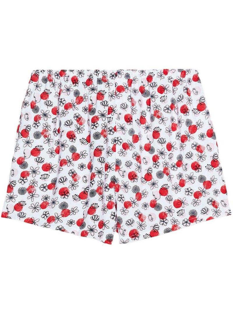 Short à fleurs fille teddy smith Blanc - Kiabi