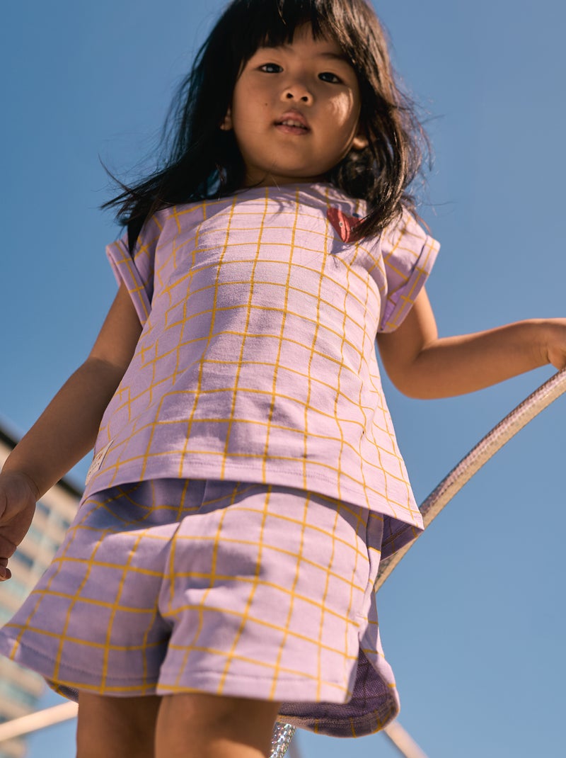 Short à imprimé - Grafik Edition Violet - Kiabi