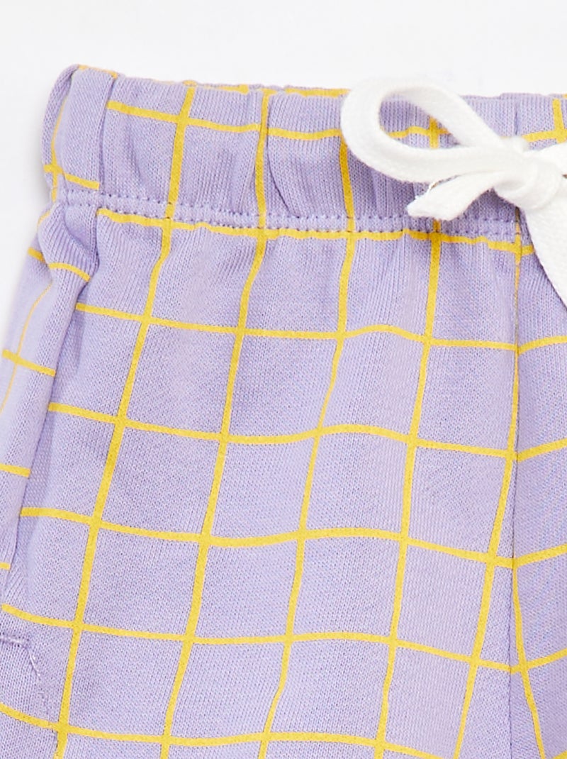 Short à imprimé - Grafik Edition Violet - Kiabi