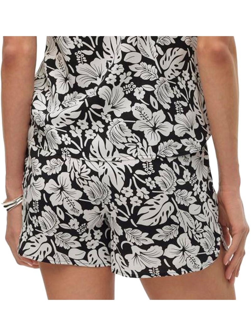 Short à Motifs Femme Vero Moda Noir Blanc - Kiabi