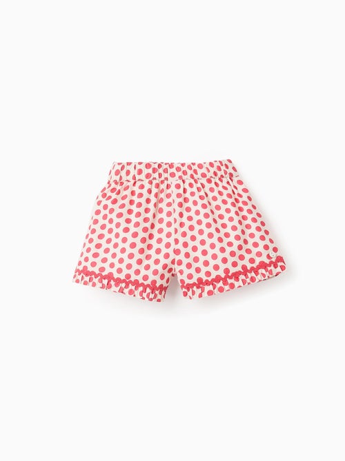 Short à Pois avec Volants - Kiabi