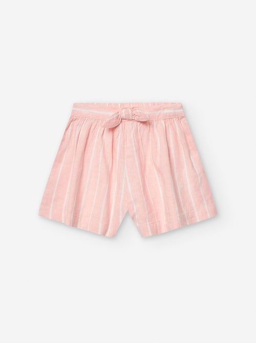 Short à Rayures avec Nœud - Kiabi