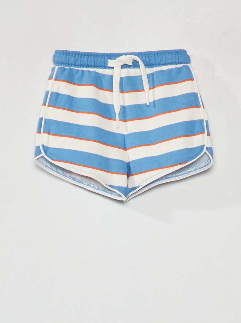 Short à rayures Bleu/blanc - Kiabi