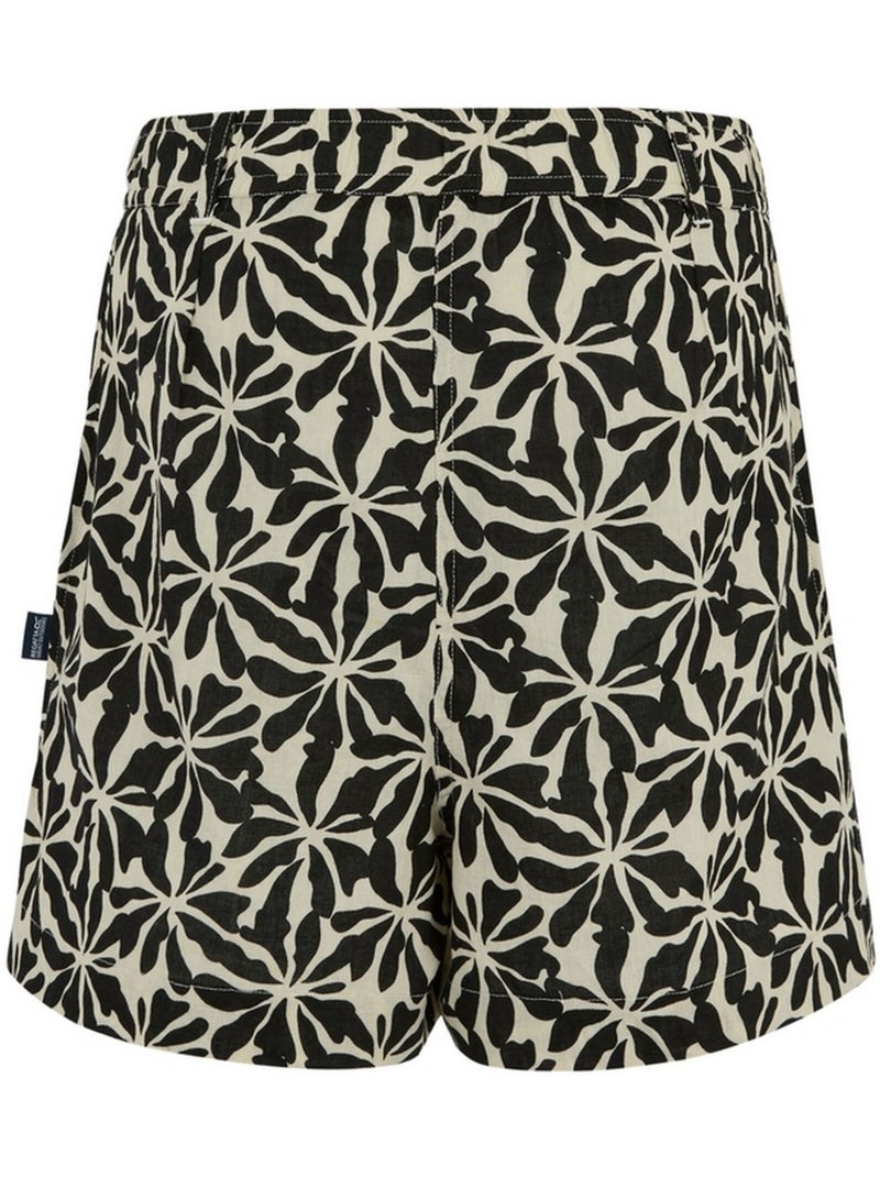 Short à taille élastiquée motif/style floral sabelle - regatta Beige - Kiabi