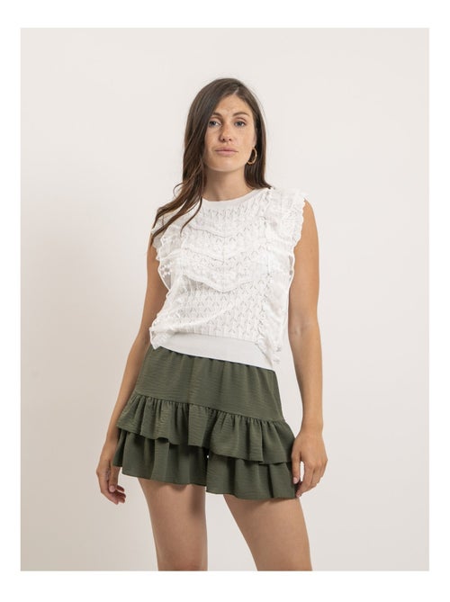 Short à volants effet jupe XEPINE - Kiabi