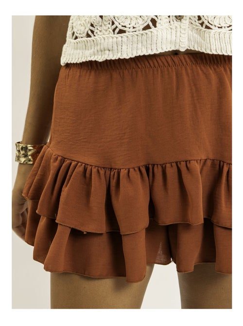 Short à volants effet jupe XEPINE - Kiabi