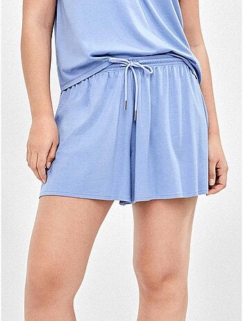 Short ajustable à la taille en tissu extra doux