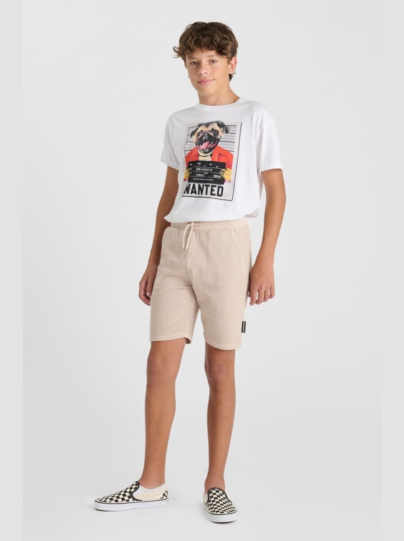 Short ALVEBO 'Le Temps Des Cerises' Beige - Kiabi