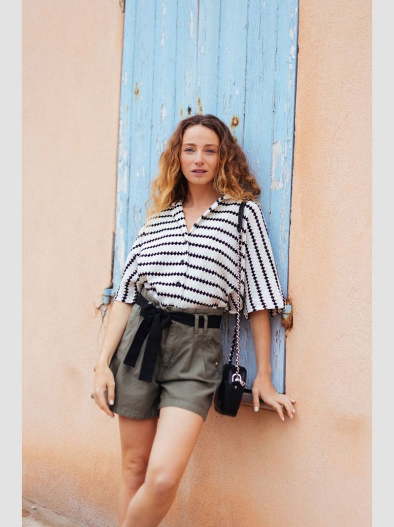 Short AMB 'Le Temps Des Cerises' Kaki - Kiabi