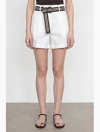 Short ample à taille haute avec ceinture dilvin