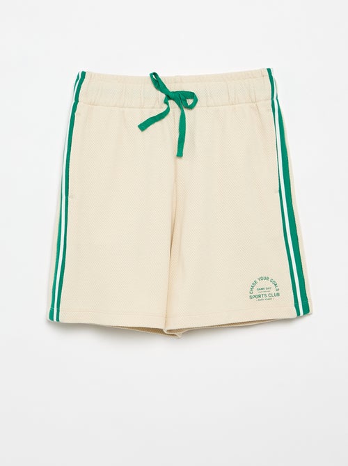 Short ample avec lignes contrastées sur les côtés - Kiabi