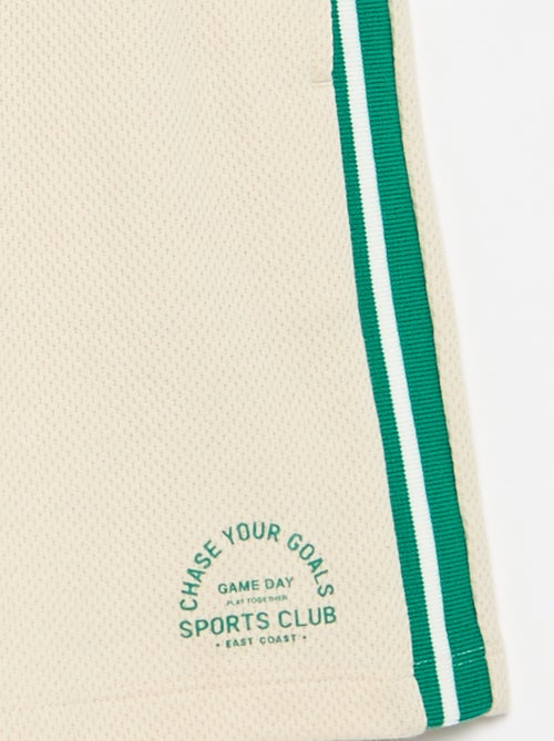 Short ample avec lignes contrastées sur les côtés - Kiabi