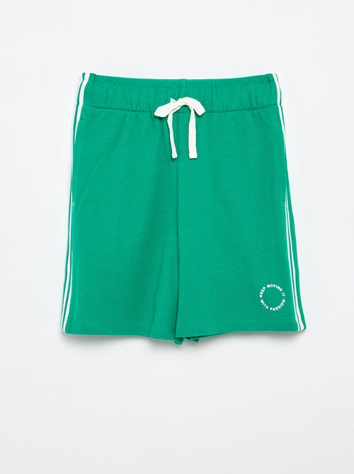 Short ample avec lignes contrastées sur les côtés - Kiabi