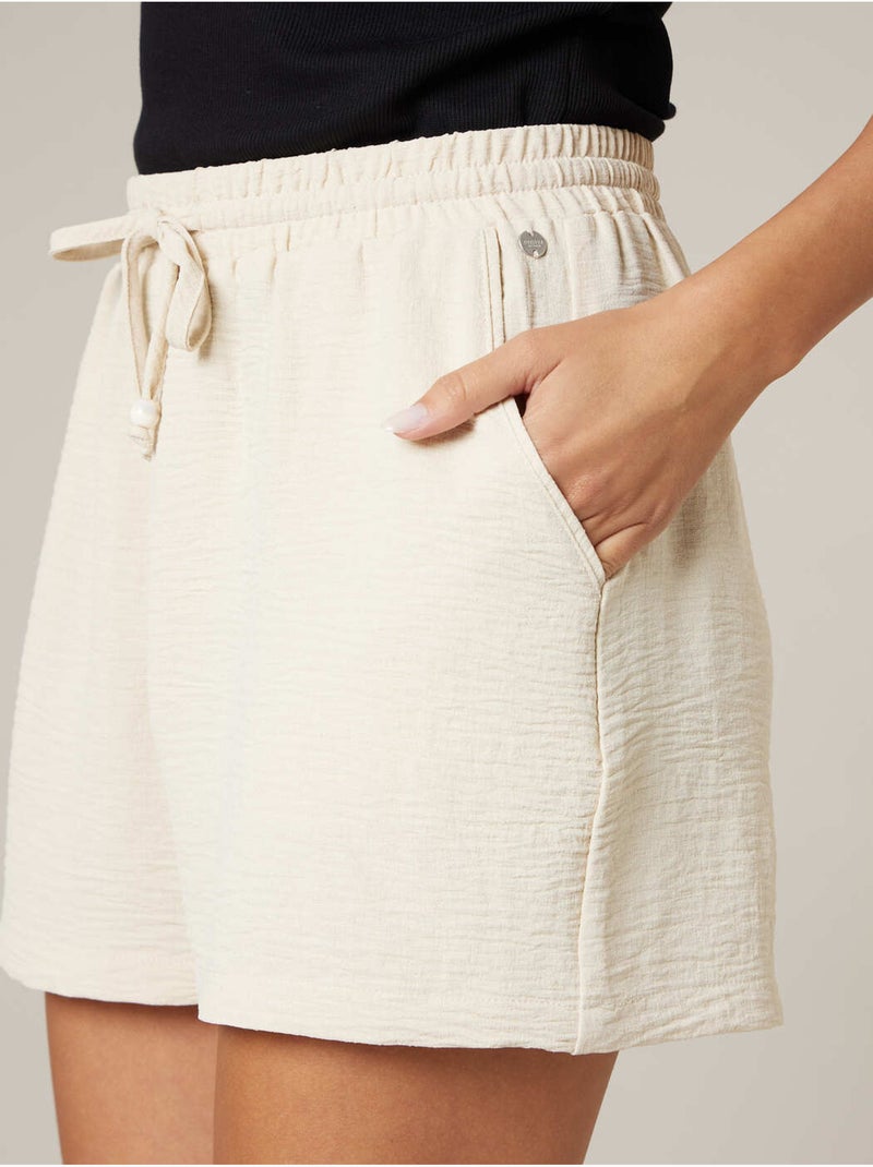 Short ample femme 'Deeluxe' Beige - Kiabi
