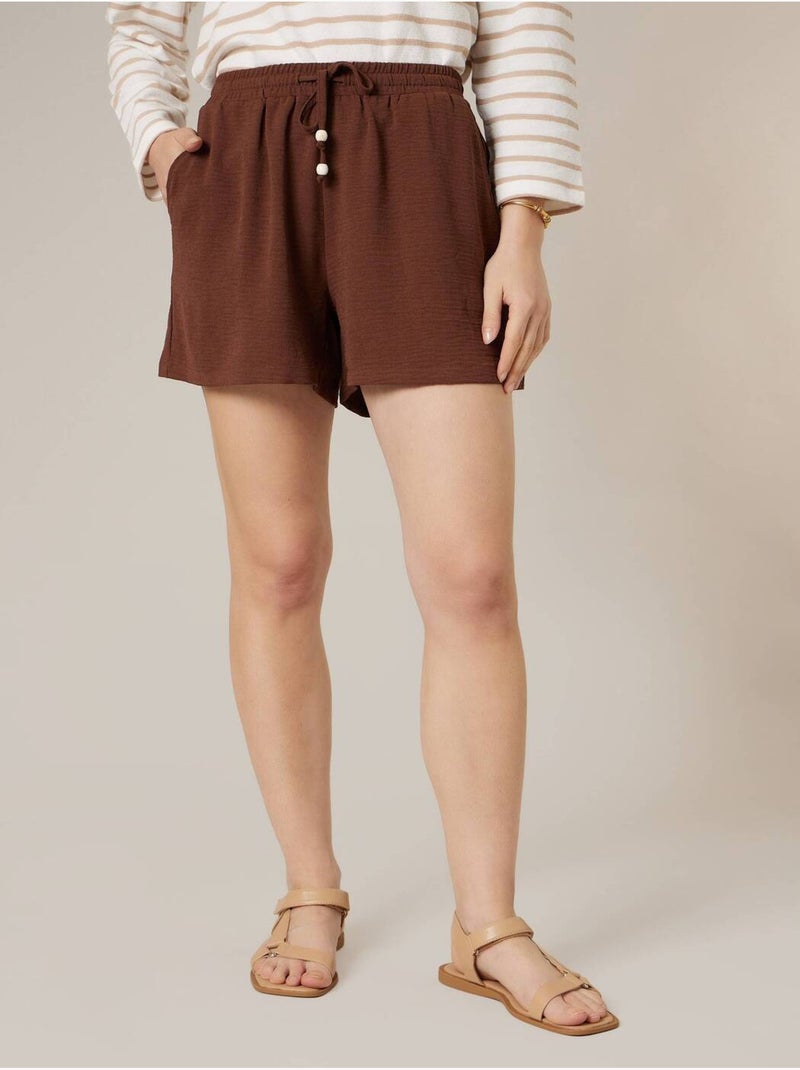 Short ample femme 'Deeluxe' Marron - Kiabi