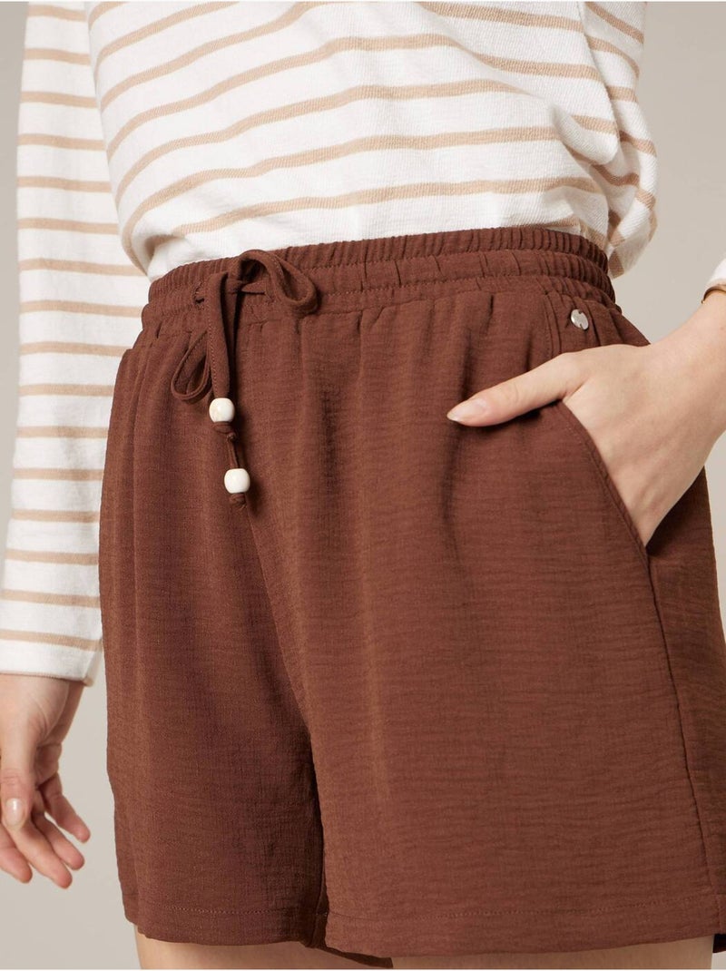 Short ample femme 'Deeluxe' Marron - Kiabi