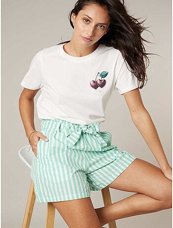 Short ample femme en 100% coton 'Deeluxe'